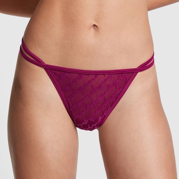 PINK Victoria’s Secret Thong Medium and XXL Velvet Details - Picture 2 of 5